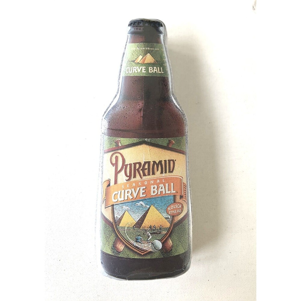 Pyramid Brew Curve Ball Beer Tee Shirt Promo Advertising Mystery